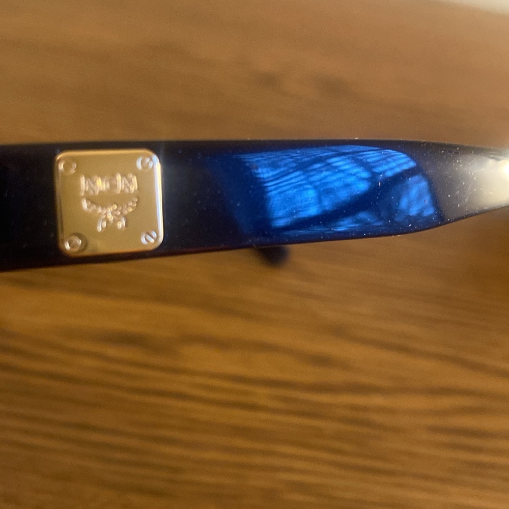 Navy Blue MCM Sunglasses w/ Glasses Case - Picture 9 of 9